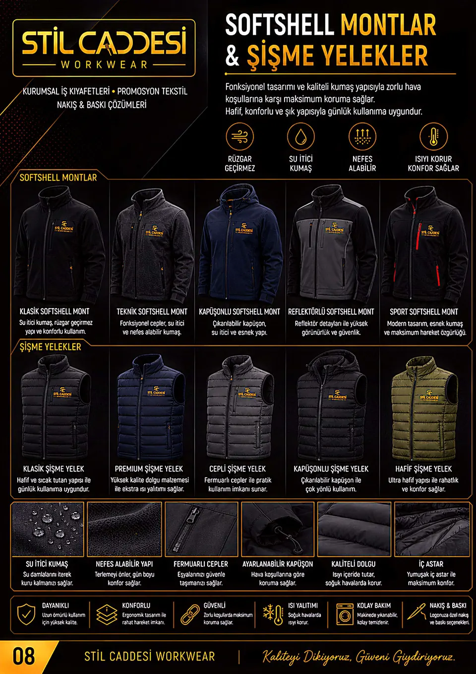 Softshell Montlar ve Şişme Yelekler