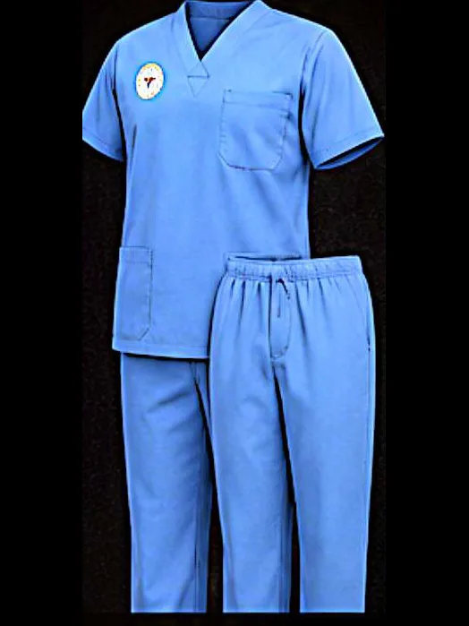 Alaska mavisi doktor forması, takım (tunik ve pantolon)